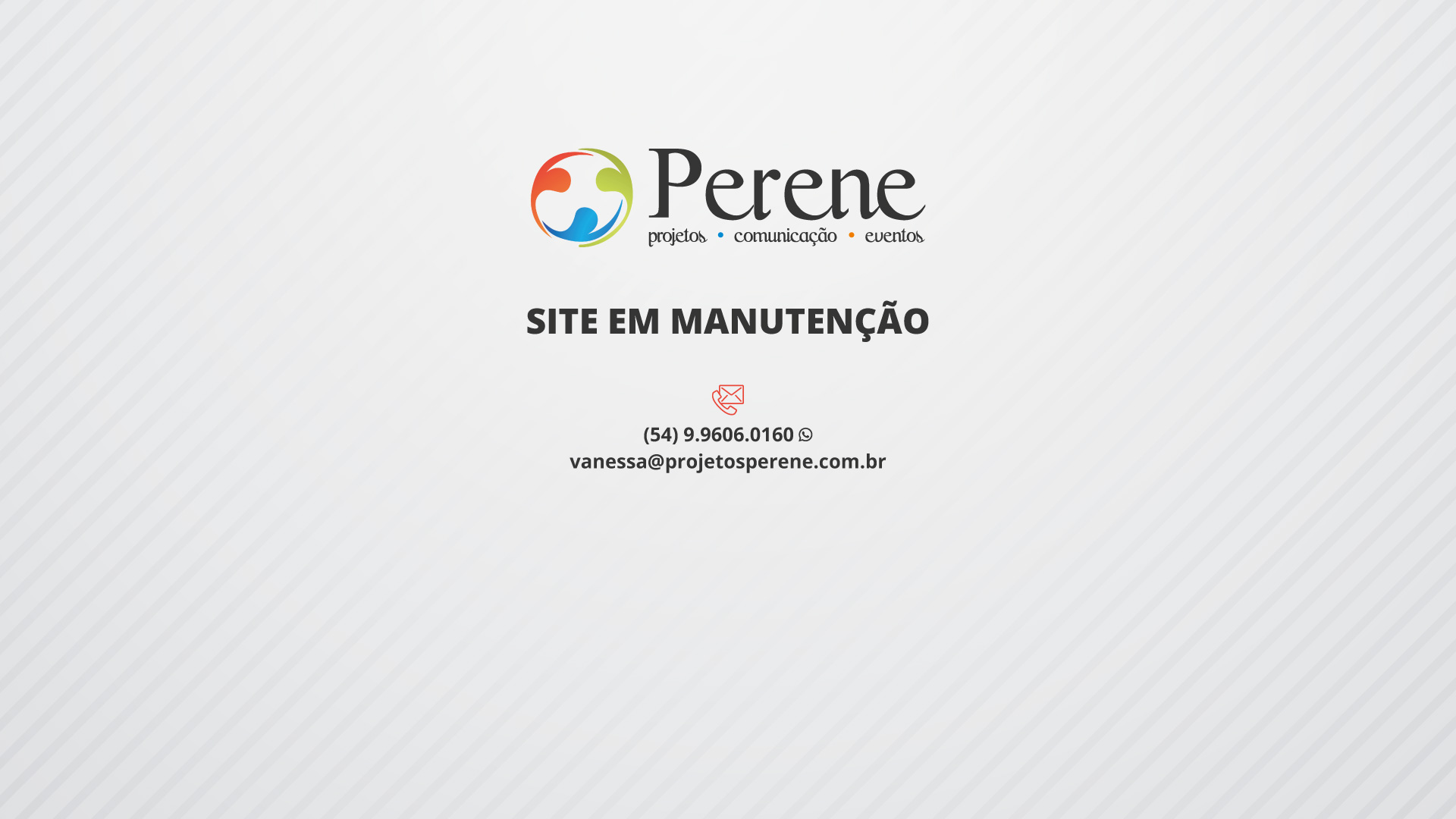 aviso de manutenção